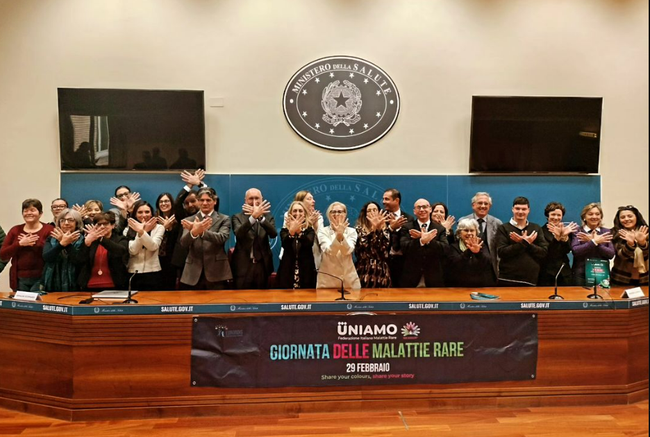 Presentazione Evento presso il Ministero della Salute - fonte Instagram @uniamomalattierare